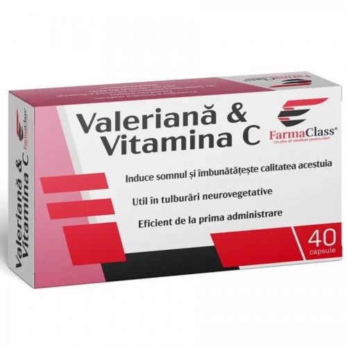 Valeriana & Vitamina C 40 cps Blister Valeriana & Vitamina C 40 cps Blister