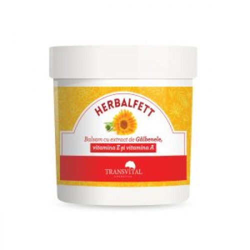 Herbalfett - Balsam cu extract de Galbenele, vitamina E si vitamina A ,250 ml