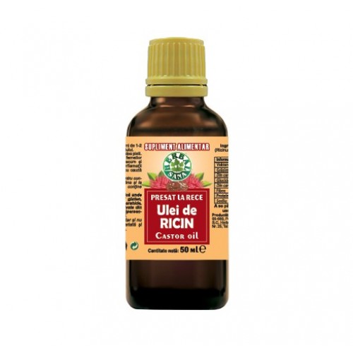 Ulei de ricin, presat la rece ,50 ml Ulei de ricin, presat la rece ,50 ml