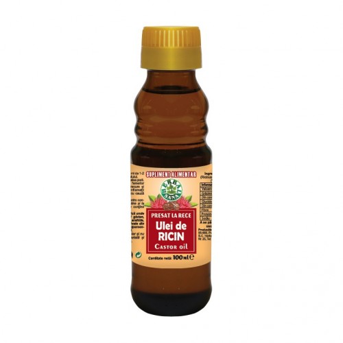 Ulei de ricin, presat la rece ,100 ml Ulei de ricin, presat la rece ,100 ml