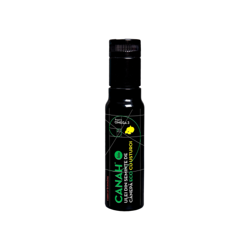 CANAH HEMP OIL GARLIC ECO 100ml (ulei canepa cu usturoi) CANAH