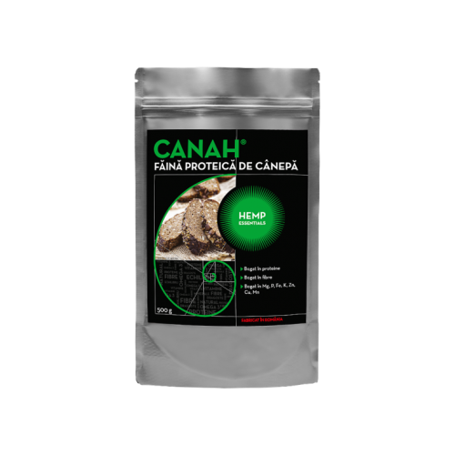 Făină Proteică ECO de cânepă 500 g, CANAH