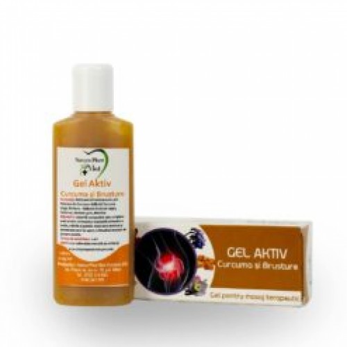 Gel aktiv Curcuma si Brusture 135 ml Gel aktiv Curcuma si Brusture 135 ml