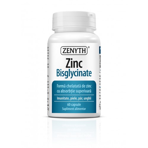 Zinc Bisglicinat, 60 capsule,ZENYTH Zinc Bisglicinat, 60 capsule,ZENYTH