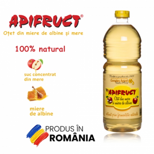 Apifruct oteț din mere și miere - 950ml Apifruct oteț din mere și miere - 950ml