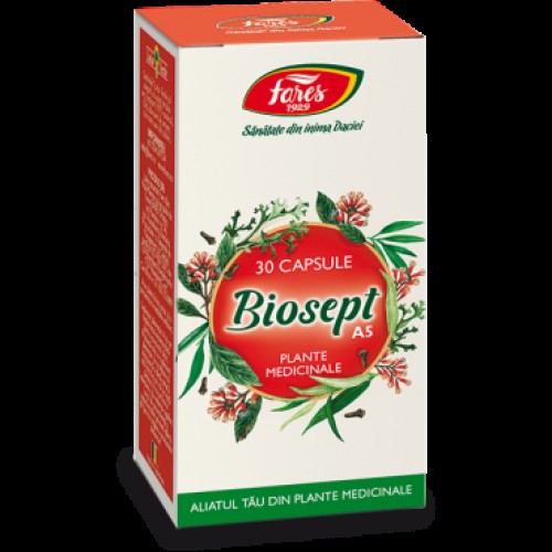 Biosept, A5, 30 capsule Antiviral și antiinflamator natural, cu eficiență dovedită clini Biosept, A5, 30 capsule Antiviral și antiinflamator natural, cu eficiență dovedită clini