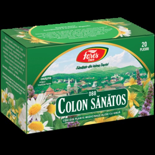 Colon sănătos (colon iritabil), D88, ceai la plic