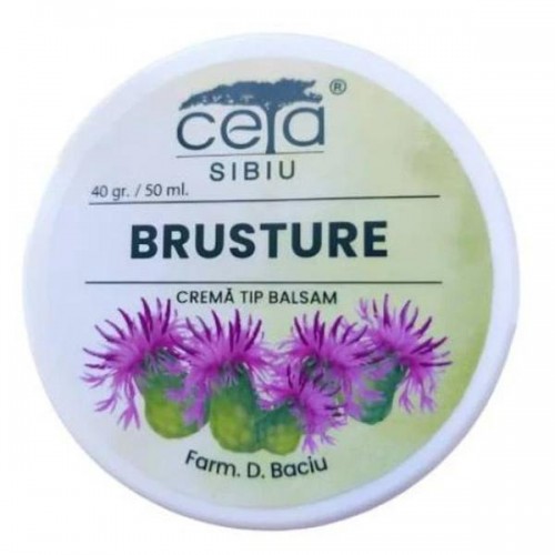 Crema Tip Balsam cu Brusture - Ceta Sibiu, 40 g/ 50 ml Crema Tip Balsam cu Brusture - Ceta Sibiu, 40 g/ 50 ml