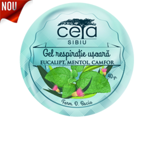 Gel respiratie usoara cu extracte de eucalipt, mentol si camfor 40 gr Gel respiratie usoara cu extracte de eucalipt, mentol si camfor 40 gr