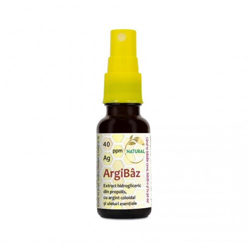 ARGIBAZ (extract hidrogliceric din propolis cu Ag coloidal si ul.esentiale) 20ml AGHORAS ARGIBAZ (extract hidrogliceric din propolis cu Ag coloidal si ul.esentiale) 20ml AGHORAS