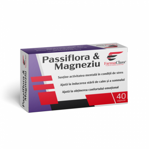Passiflora & Magneziu 40 cps Blister Passiflora & Magneziu 40 cps Blister