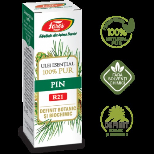 Pin, R21, ulei esențial 100% pur, definit botanic și biochimic Pin, R21, ulei esențial 100% pur, definit botanic și biochimic
