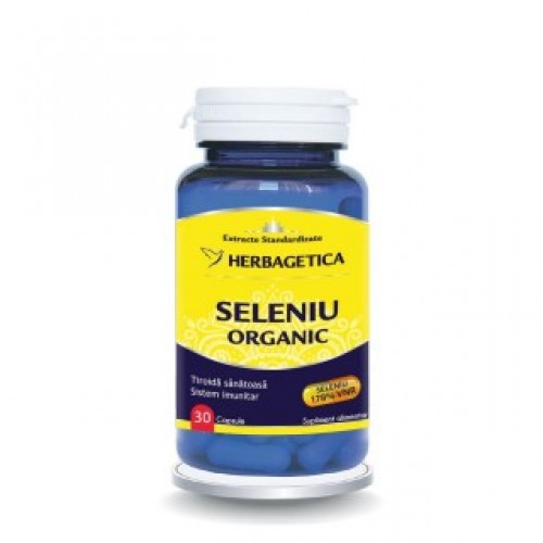 Seleniu Organic Herbagetica 30 Capsule