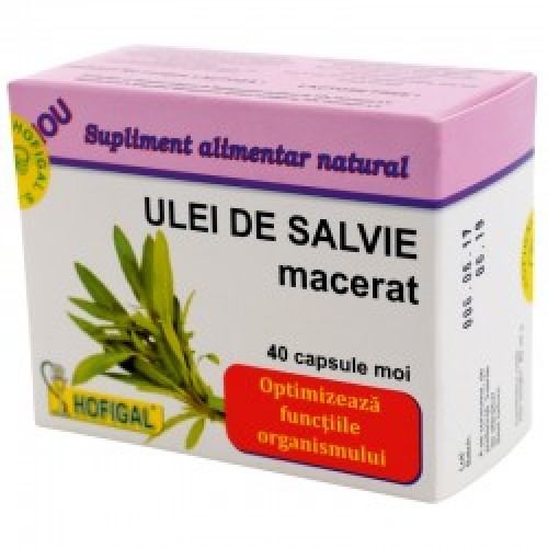 ULEI DE SALVIE macerat, 40 capsule moi ULEI DE SALVIE macerat, 40 capsule moi