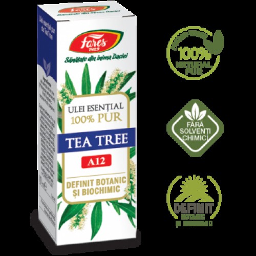 Tea tree, A12, Ulei esențial 100% pur, definit botanic și biochimic Tea tree, A12, Ulei esențial 100% pur, definit botanic și biochimic