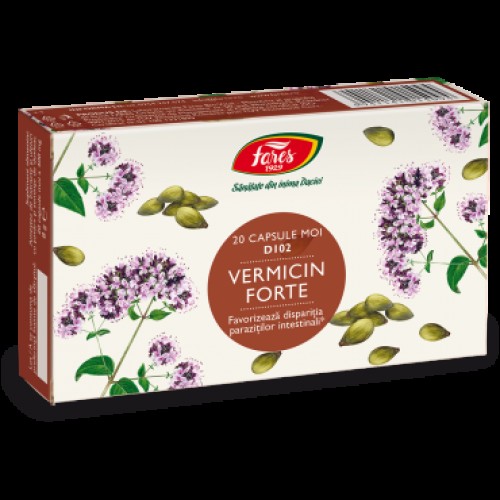 Vermicin Forte, D102, 20 capsule moi